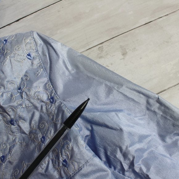 Rothschild Vintage Girls Dress Jacket Size 2T Periwinkle Blue Embroidered - Picture 5 of 7